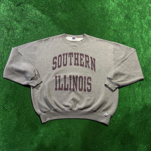 Russell Athletic Other - Vtg 90s Russell Athletic Southern Illinois Sweatshirt XL Grey Made in USA
